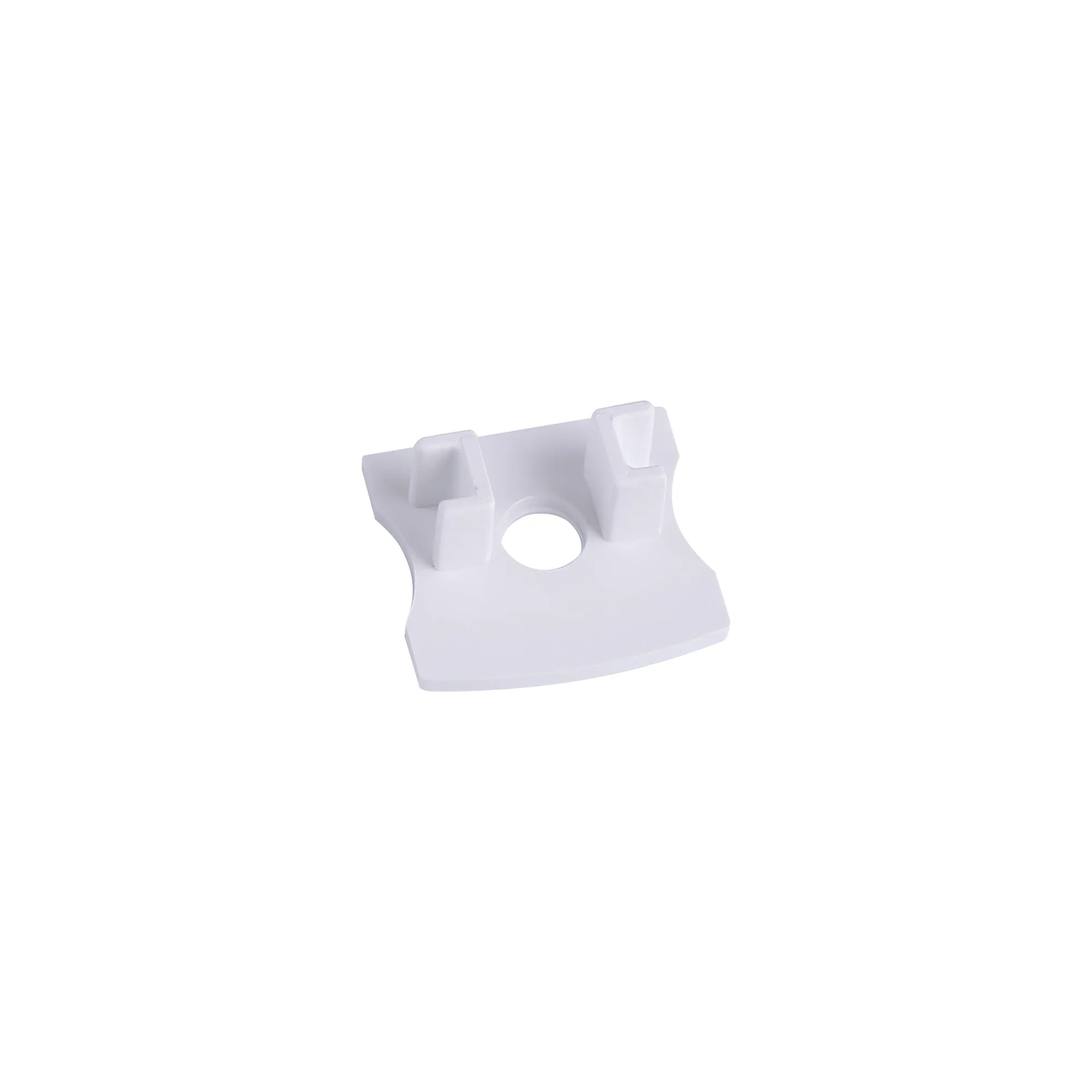 M7395  Tiras 17.3 x 15.7mm White Profile End Cap With Hole (1pc) for M7392